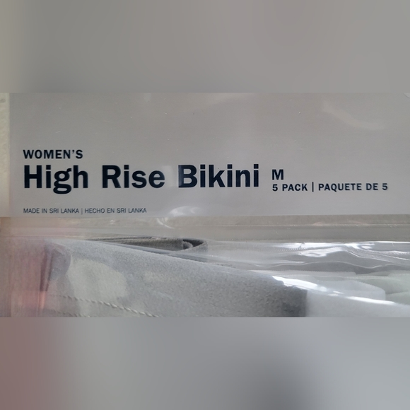 Old Navy Women's High Rise Bikini Underwear (Medium, 5 Pack) Multicolor - Picture 5 of 5